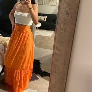 Orange skirt